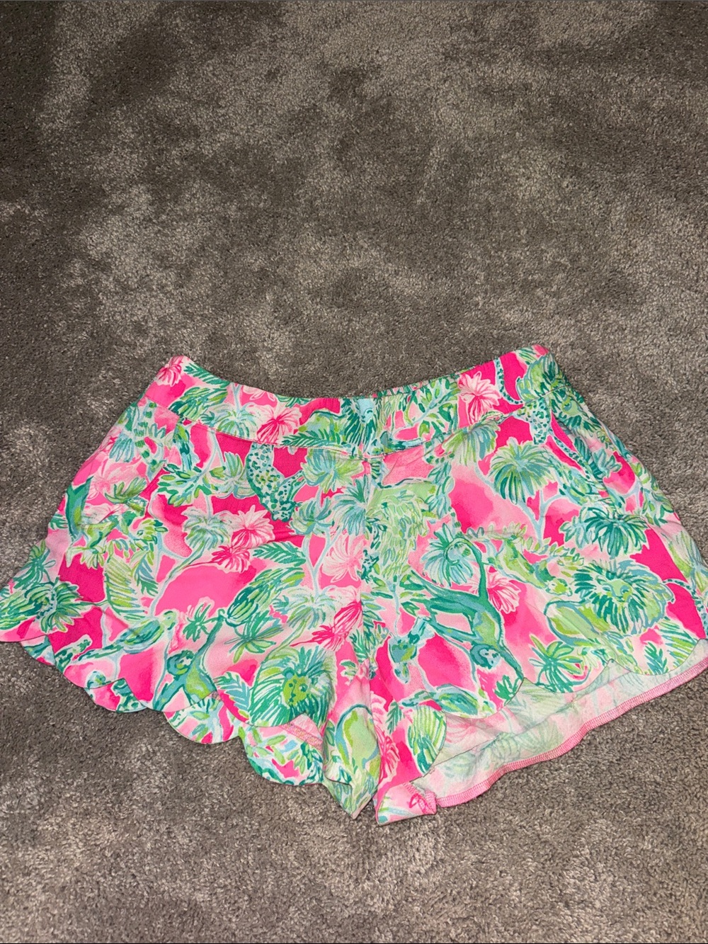 Lilly Pulitzer Pink, Green & Aqua Floral Lounge Shorts
